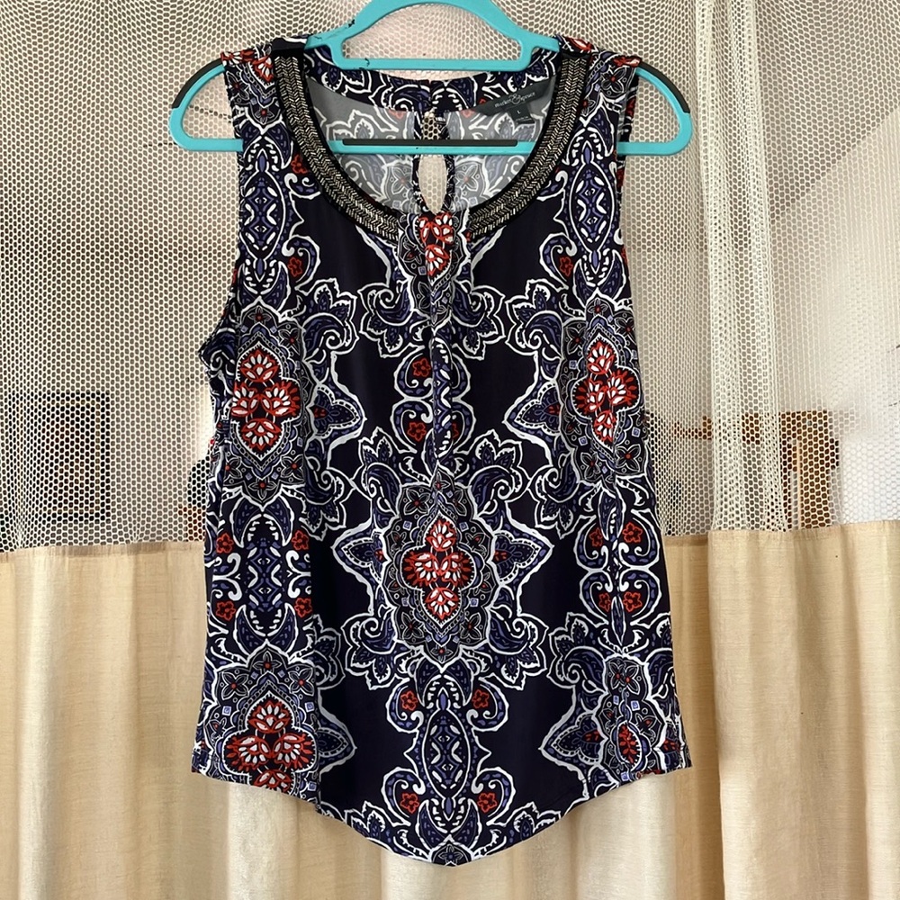 Ladies market & spruce blouse size L